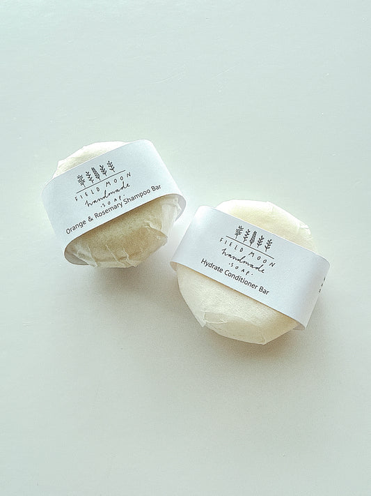 Orange & Rosemary Shampoo + Conditioner Bar Set